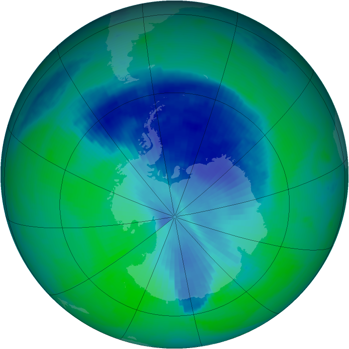Ozone Map 1998-12-07